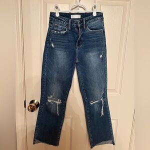 Classic Blue Straight Leg Jeans